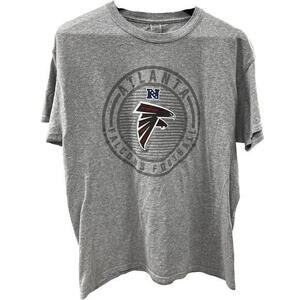 ATLANTA FALCONS NFL Team apparel football gray short sleeve tee sz L